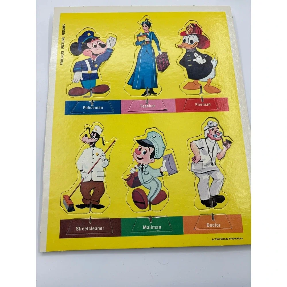 Friends Walt Disney Characters First Learning Games Vintage 1969 Complete‎